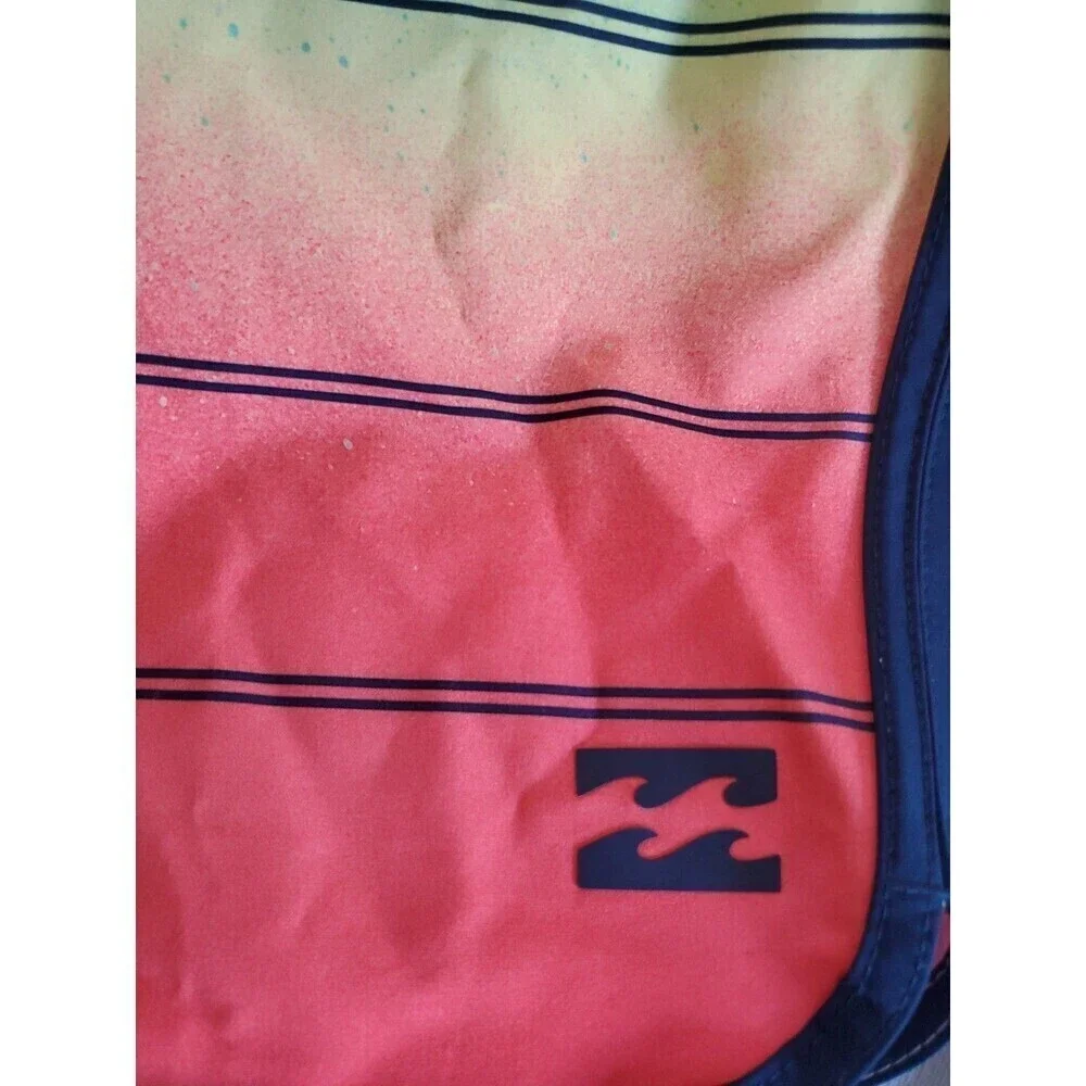Billabong Board Shorts Platinum X 73 Blue Orange Yellow Size 31 Swim Shorts Sea